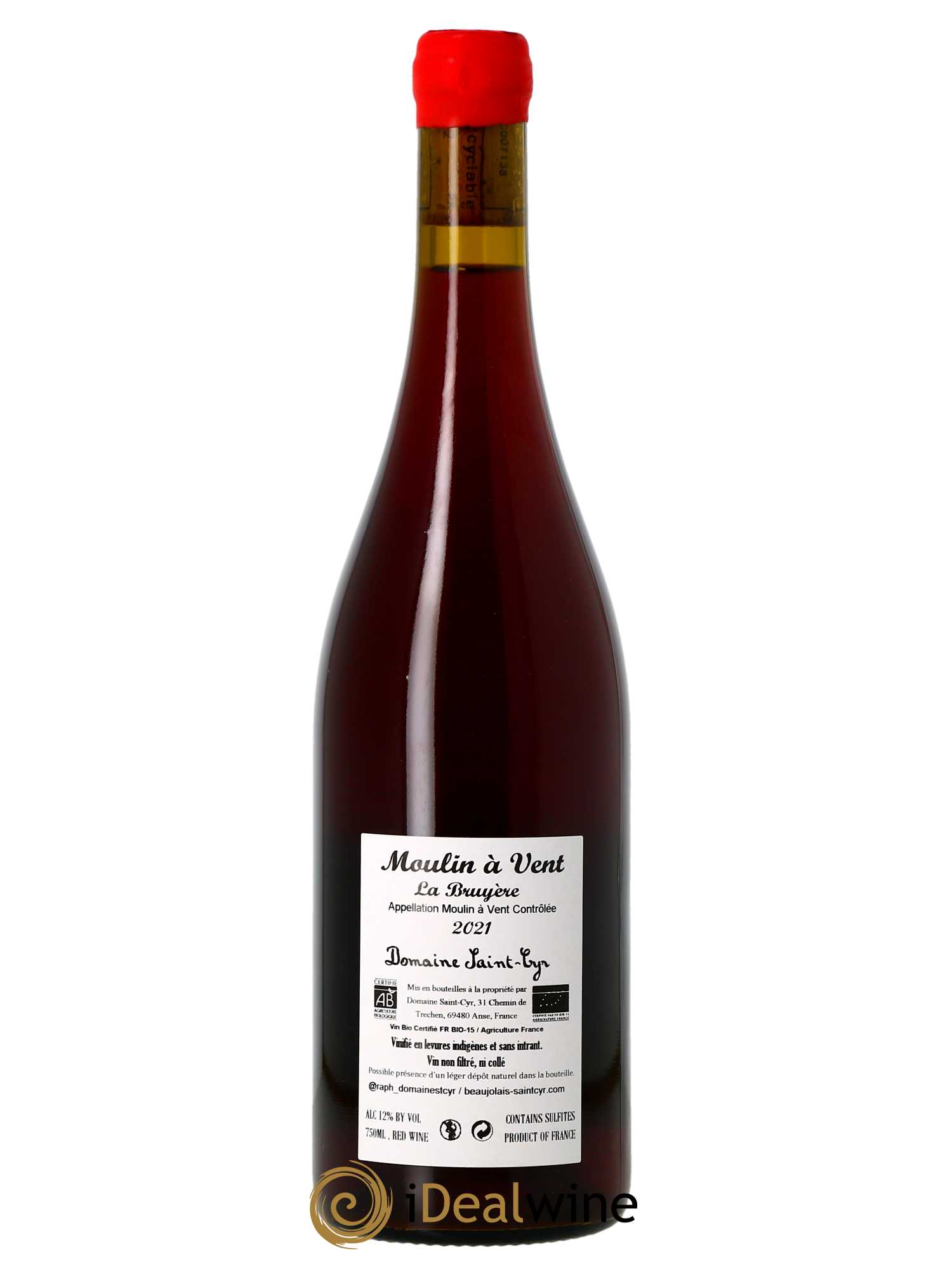 Moulin à Vent La Bruyère Domaine Saint-Cyr  2021 - Lot de 1 Bouteille