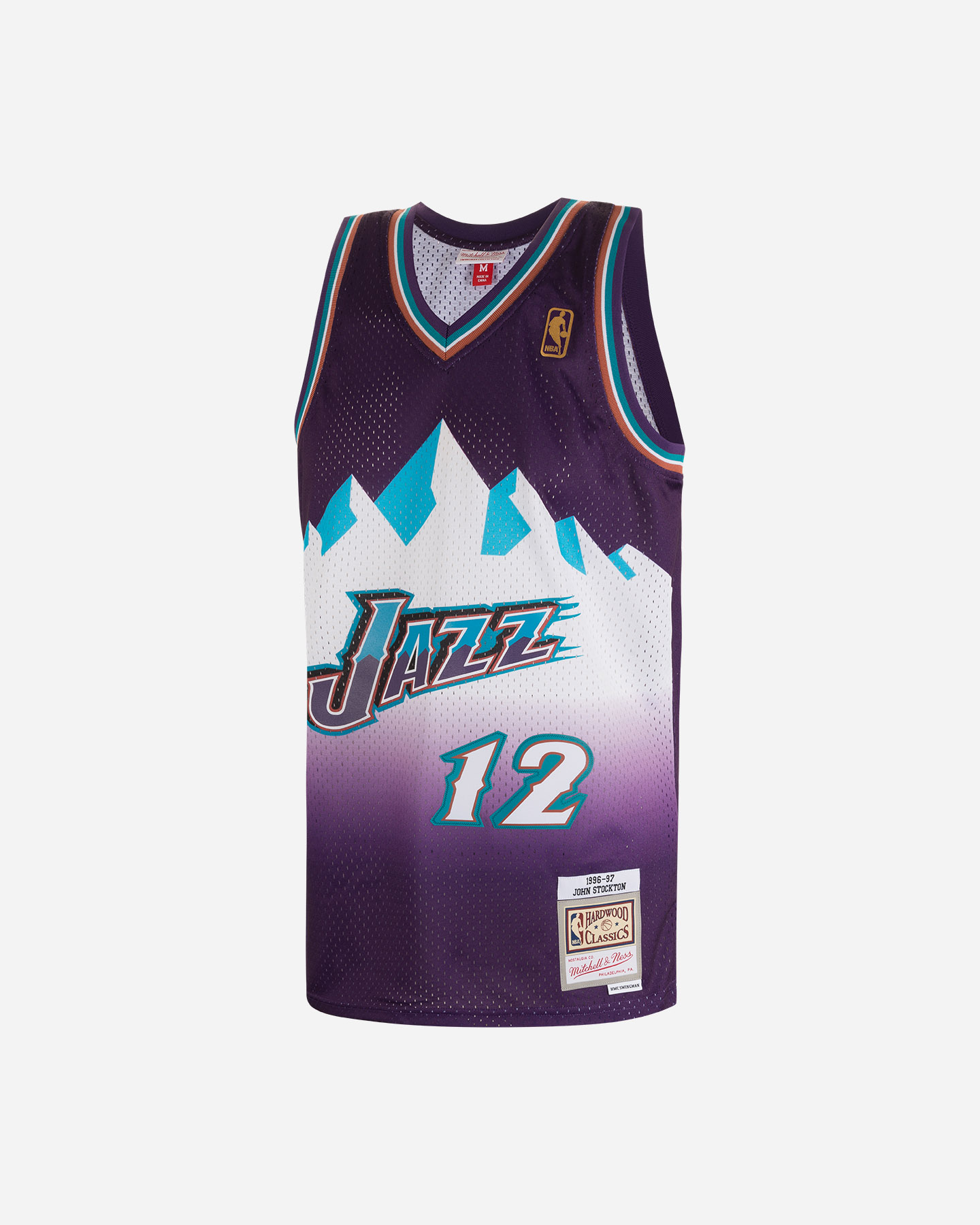 Canotta Basket Mitchell&amp;ness NBA Utah Jazz John Stockton '96 Icon M JYGS18217-UJAPURP96J