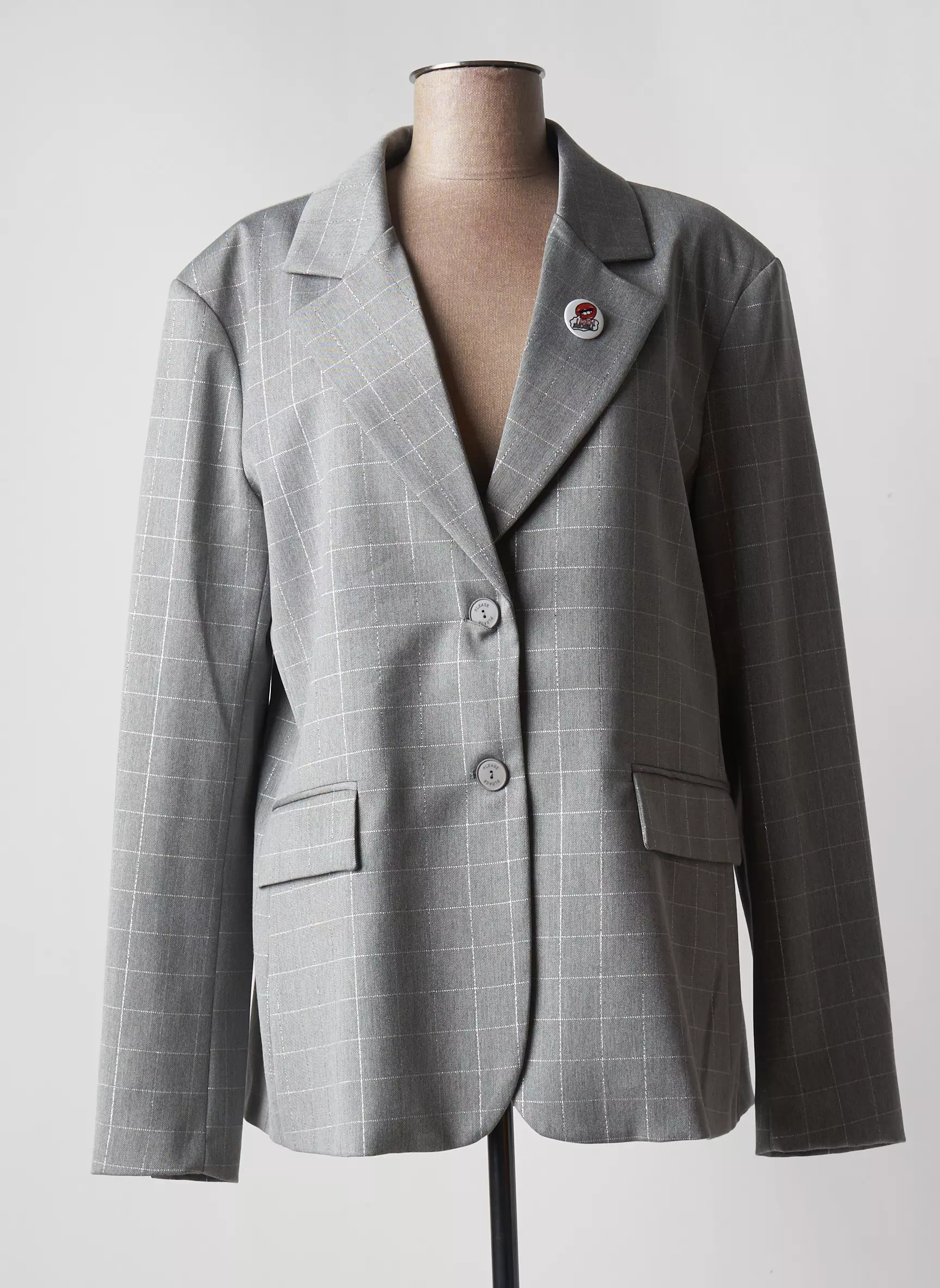 Please Blazers Femme couleur gris