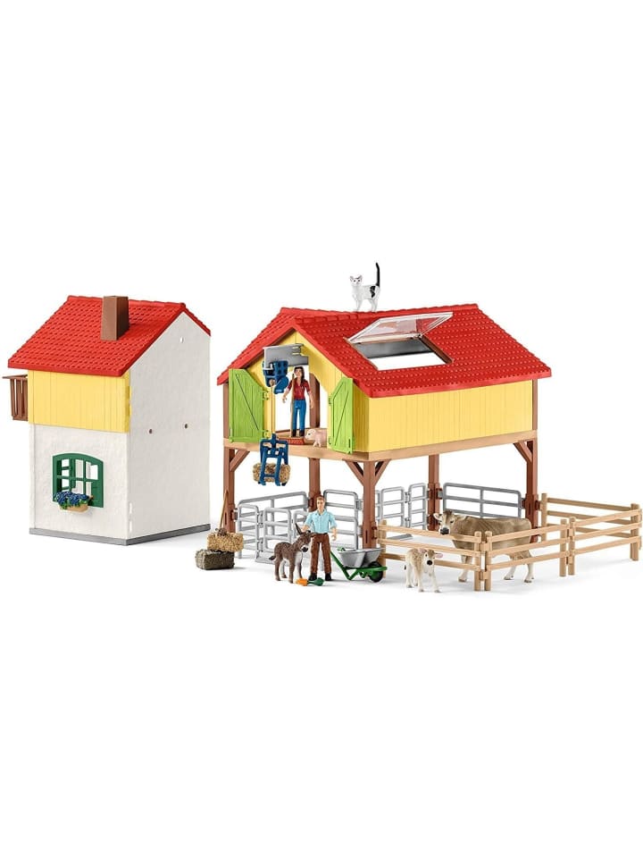 Schleich Farm World Bauernhaus mit Stall und Tieren in Mehrfarbig ab 3 Jahre günstig kaufen onesize