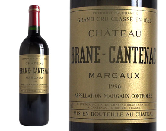Château Brane-Cantenac Rouge 1996, Second Cru Classé En 1885 Bordeaux Margaux