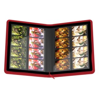 Ultimate Guard 8-Pocket QuadRow Zipfolio Xenoskin Rot