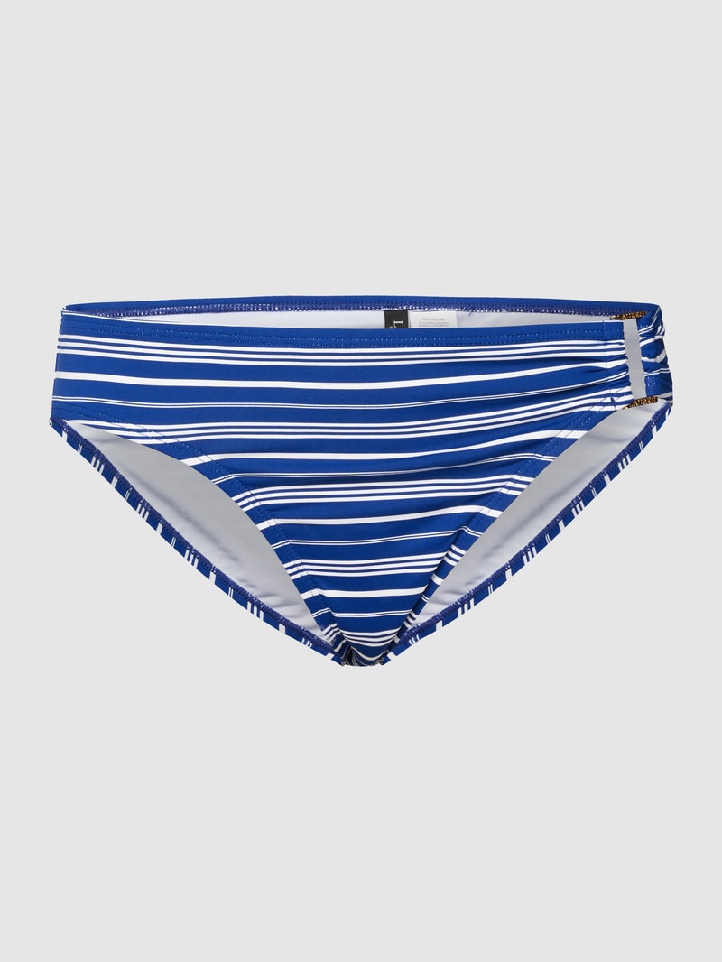 Bikini-Hose mit Streifenmuster in blau