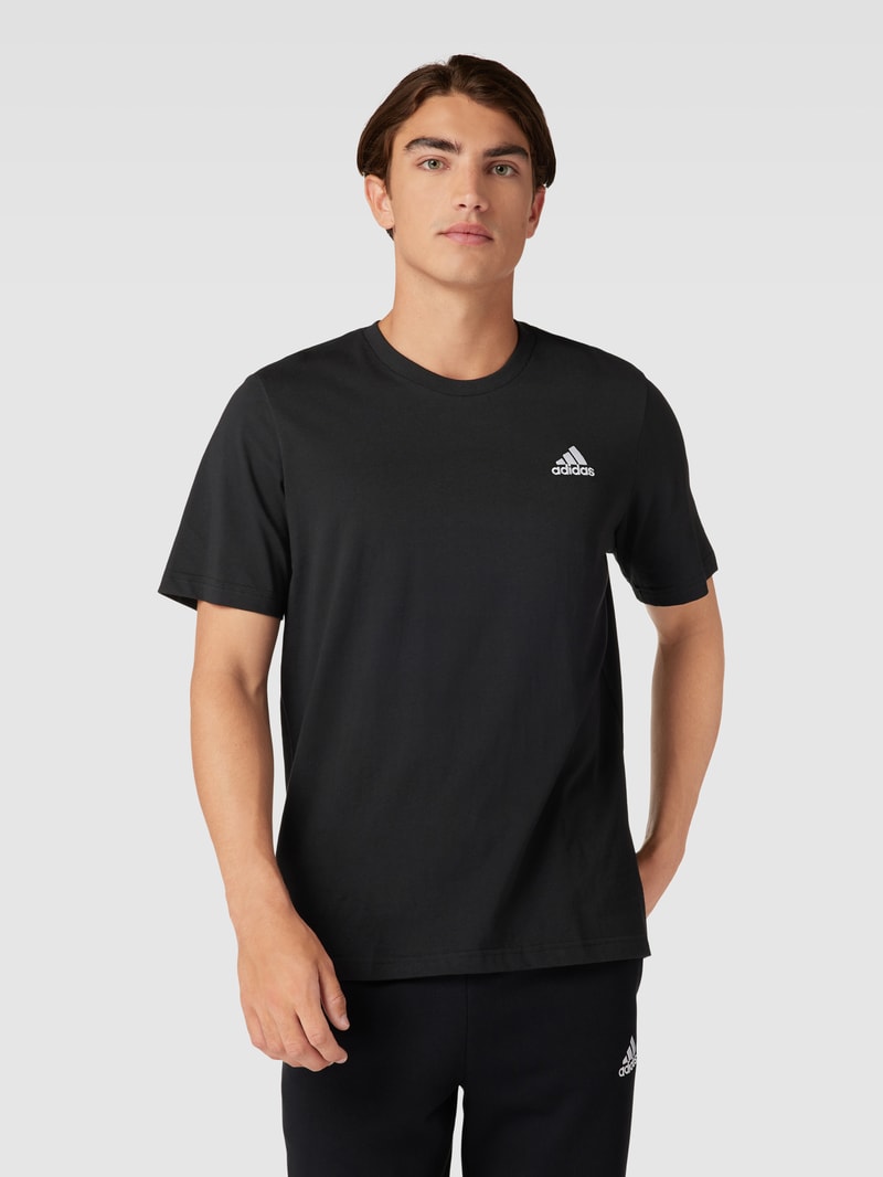T-Shirt mit Logo-Print in schwarz