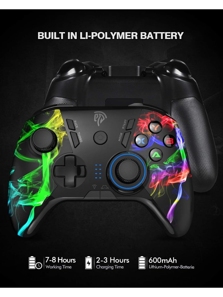 COFI 1453 2.4G Wireless Gamepad Joy-Stick Controller in Schwarz günstig kaufen 1