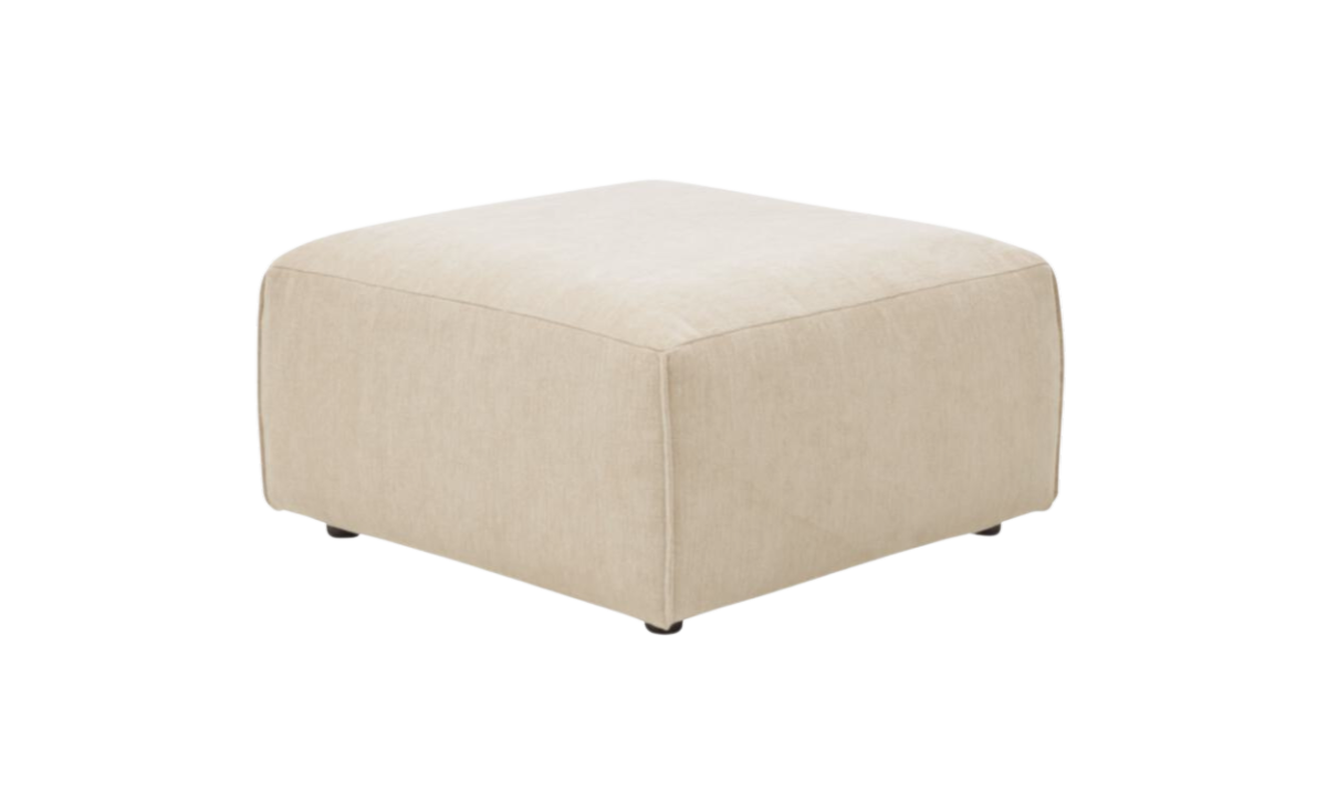 Roomio Polsterhocker No. 4100 Champagner 80 x 80 cm