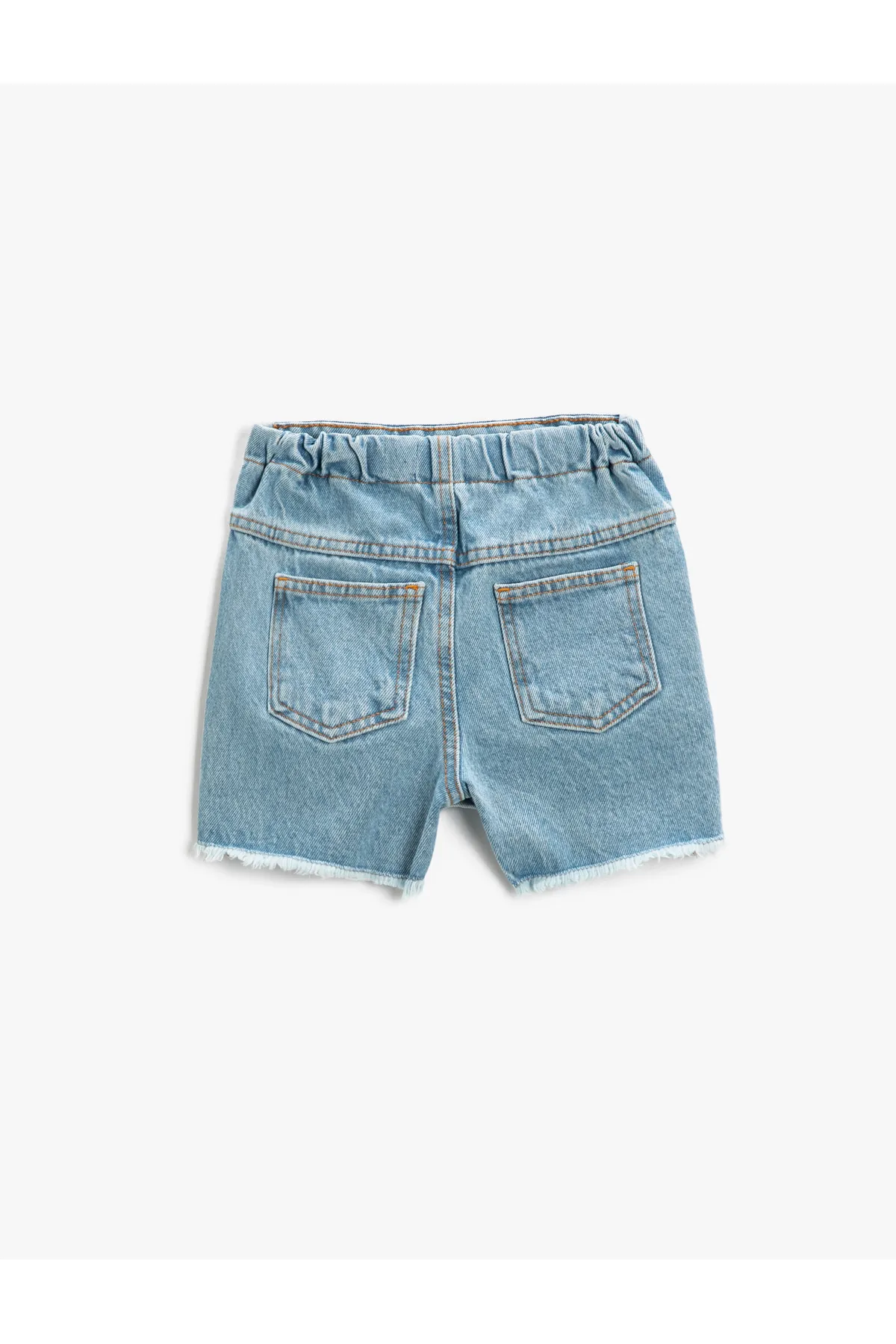 Koton  Denim-Shorts-Rock, zweireihig, mit Tasche, verstellbare elastische Taille