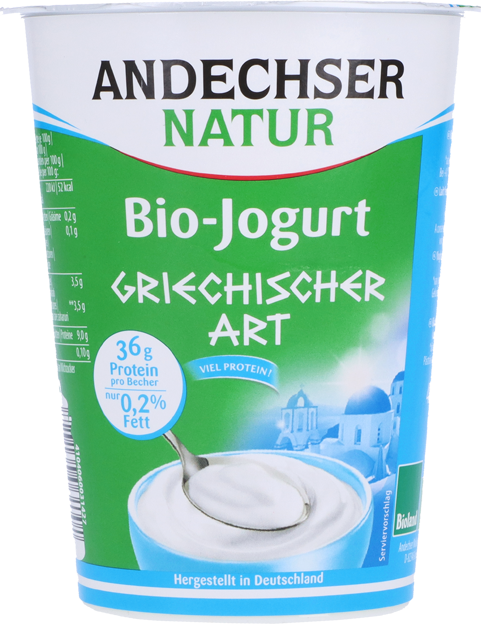 Andechser Natur Bio Joghurt griechischer Art 0,2%