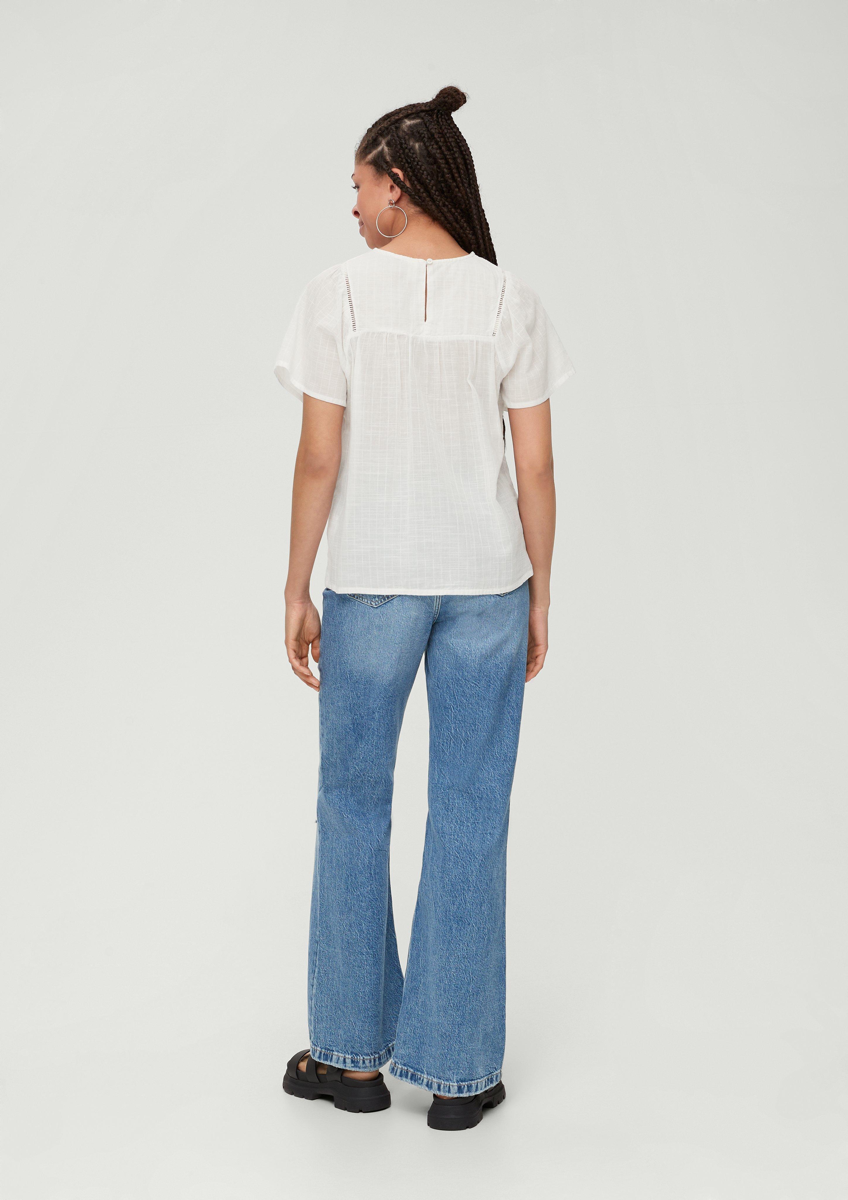 Bluse aus Baumwollcrêpe  2124572-0200