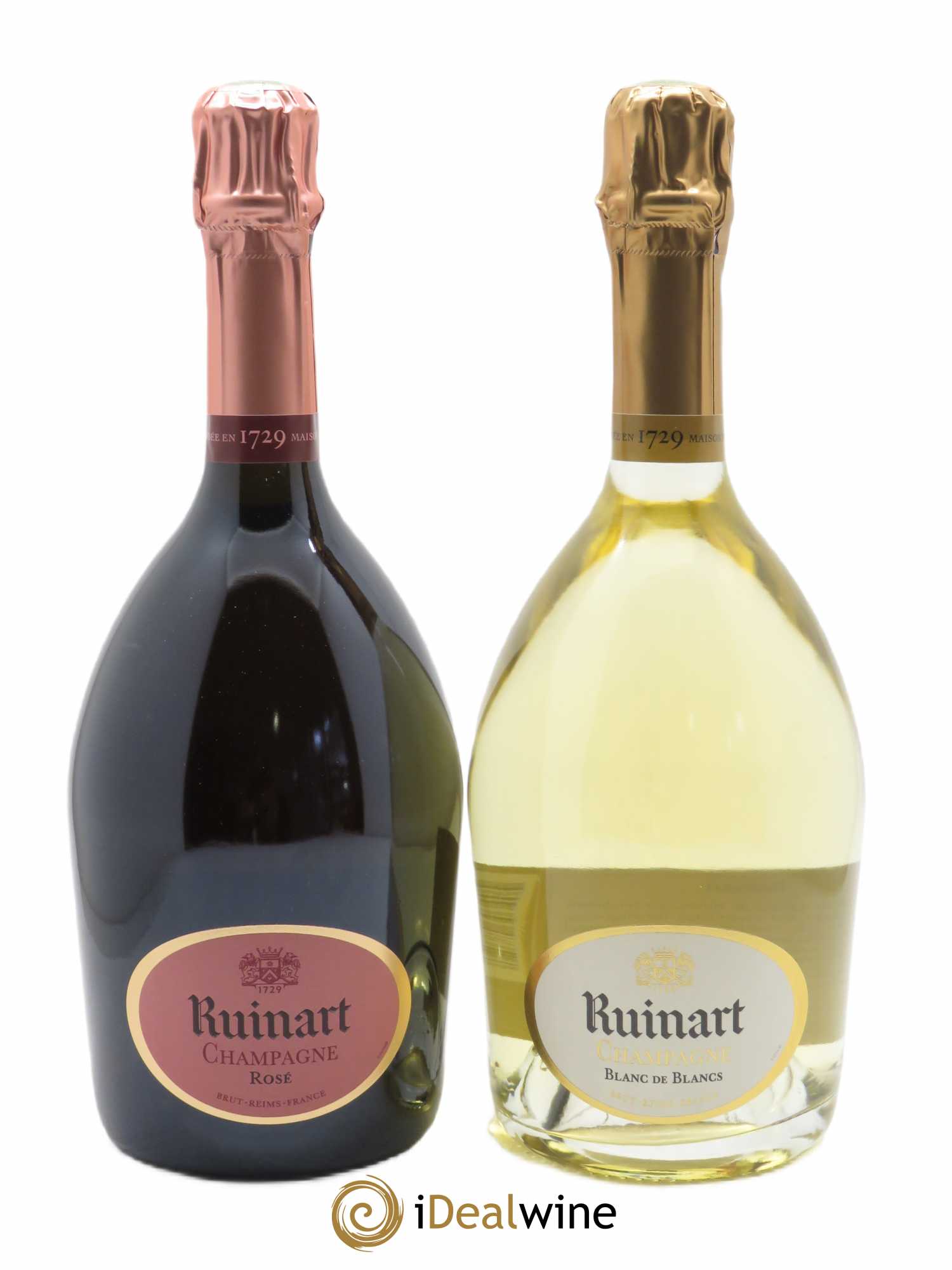 Caisse Duo Ruinart Blanc de Blancs et Rosé Ruinart   - Lot de 1 Bouteille