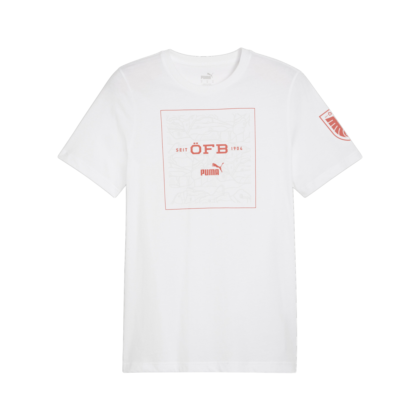 PUMA Österreich Ftbl Icons T-Shirt Kids EM 2024 Weiss F09