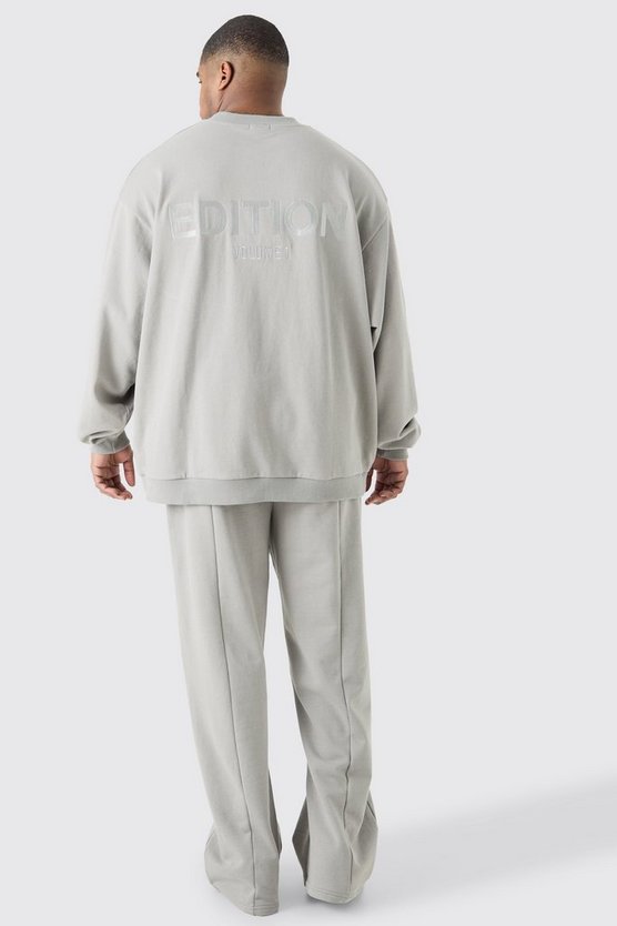 Plus lockere Edition Jogginghose mit geteiltem Saum