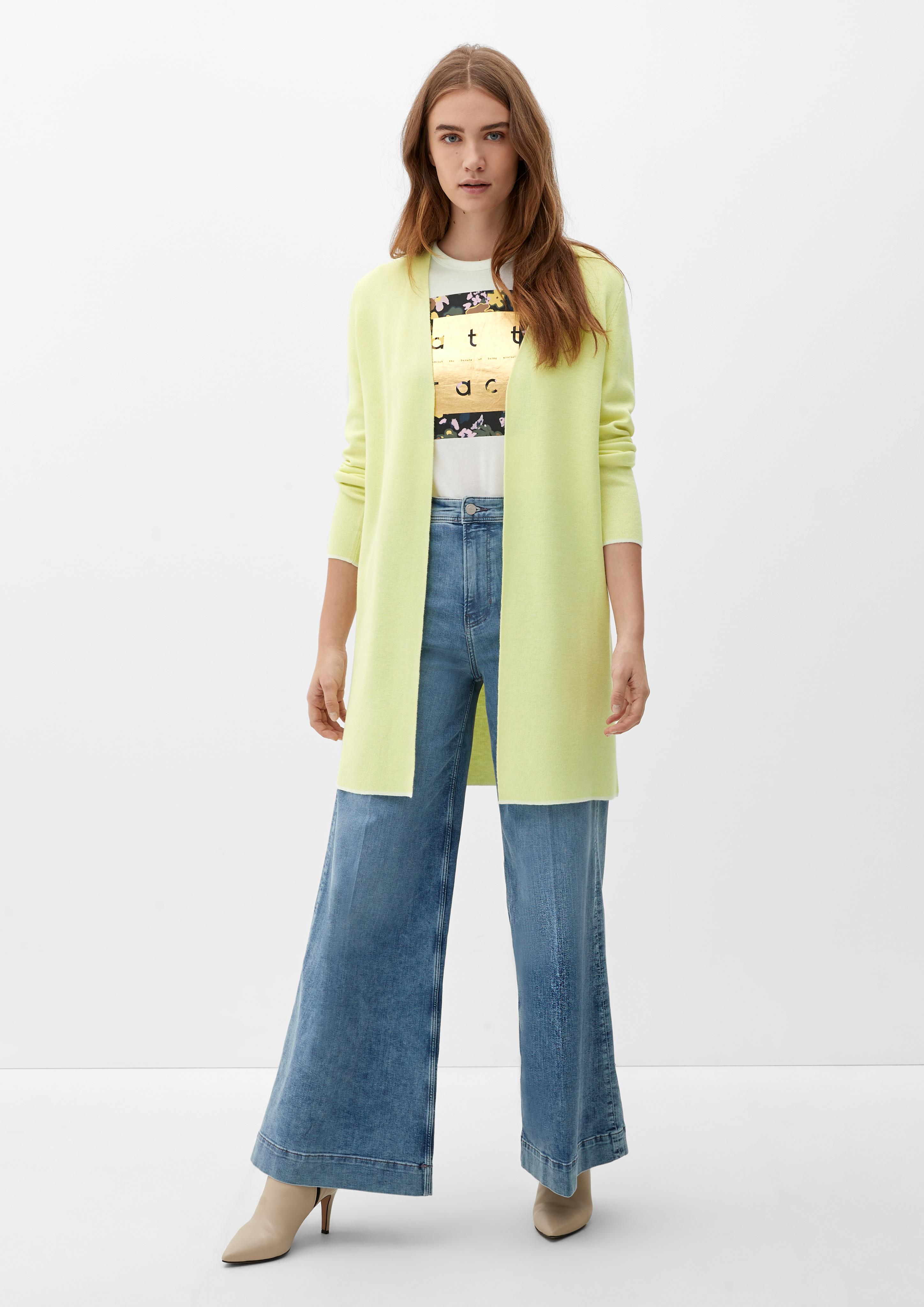 Langer Double Face-Cardigan  2121682-7015
