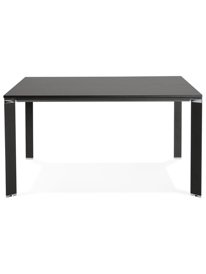KADIMA DESIGN Schreibtisch Quadrat 140x140 cm Konferenztisch modern, Büromöbel in Schwarz günstig kaufen