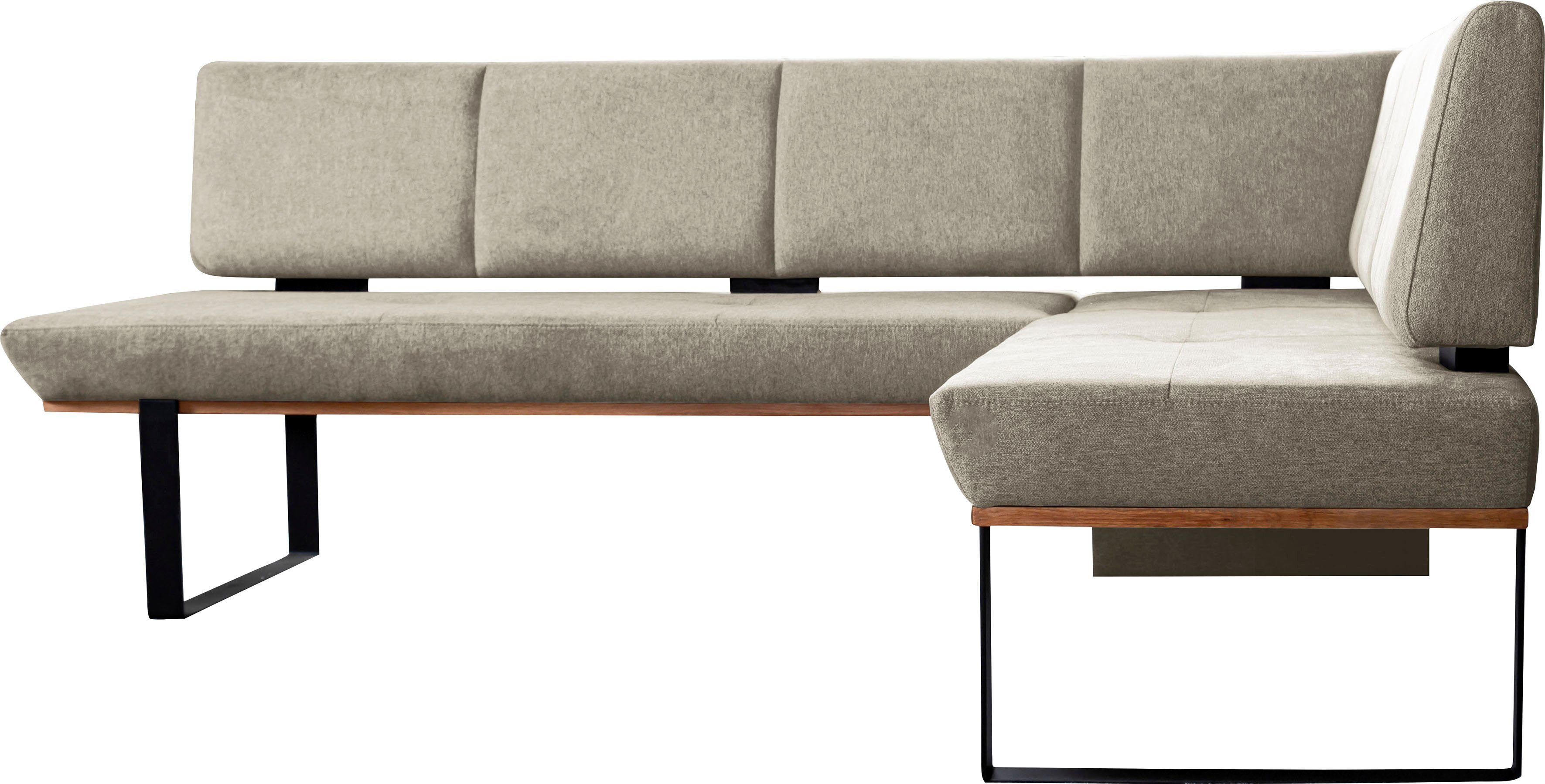 Home affaire Eckbankgruppe Tristan, (Set, 4-tlg), Eckbank mit Wellenunterfederung im Sitz