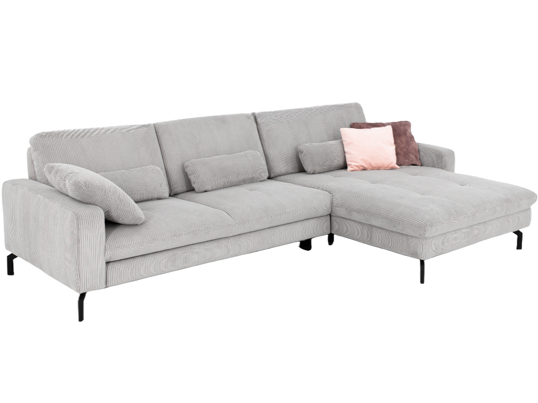 Polstergarnitur 1154 Cord Grau