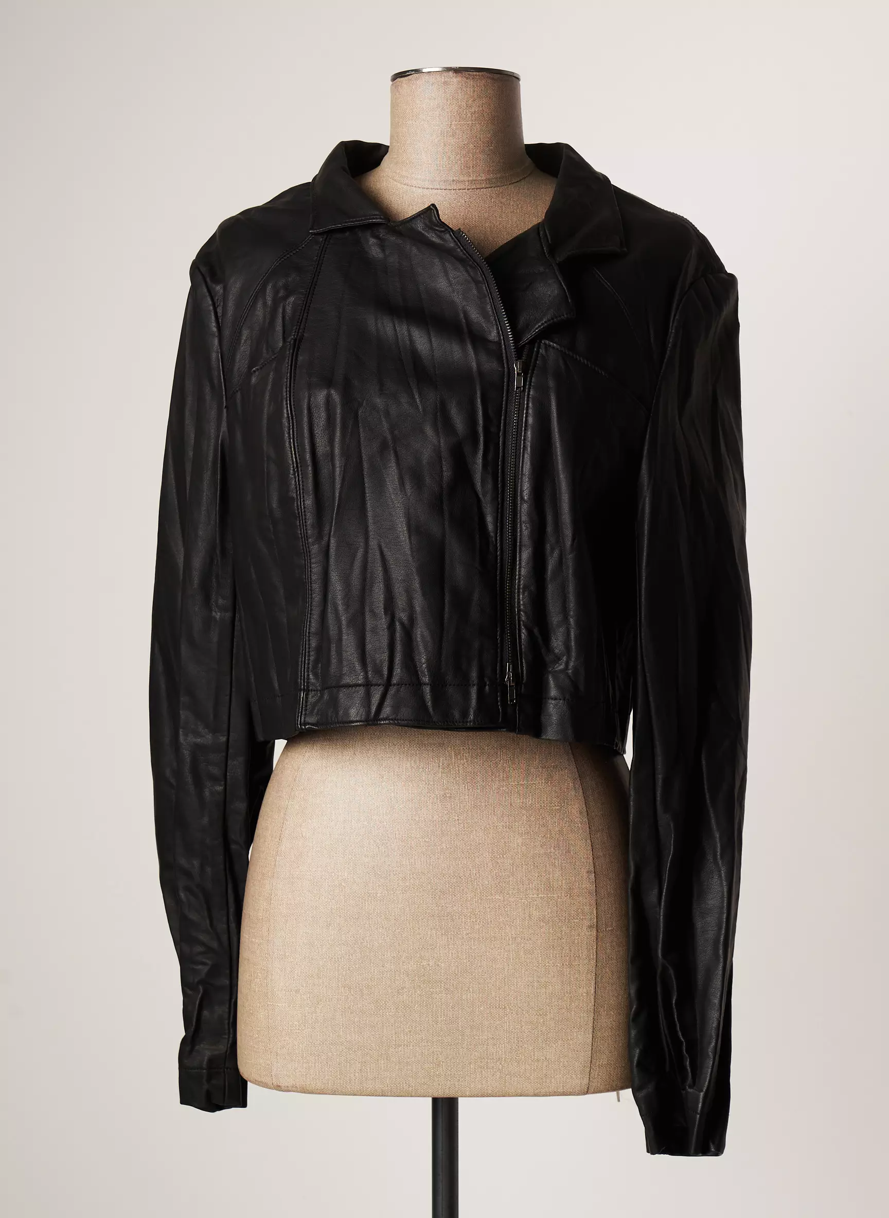 Lauren Vidal Vestesimilicuir Femme couleur noir