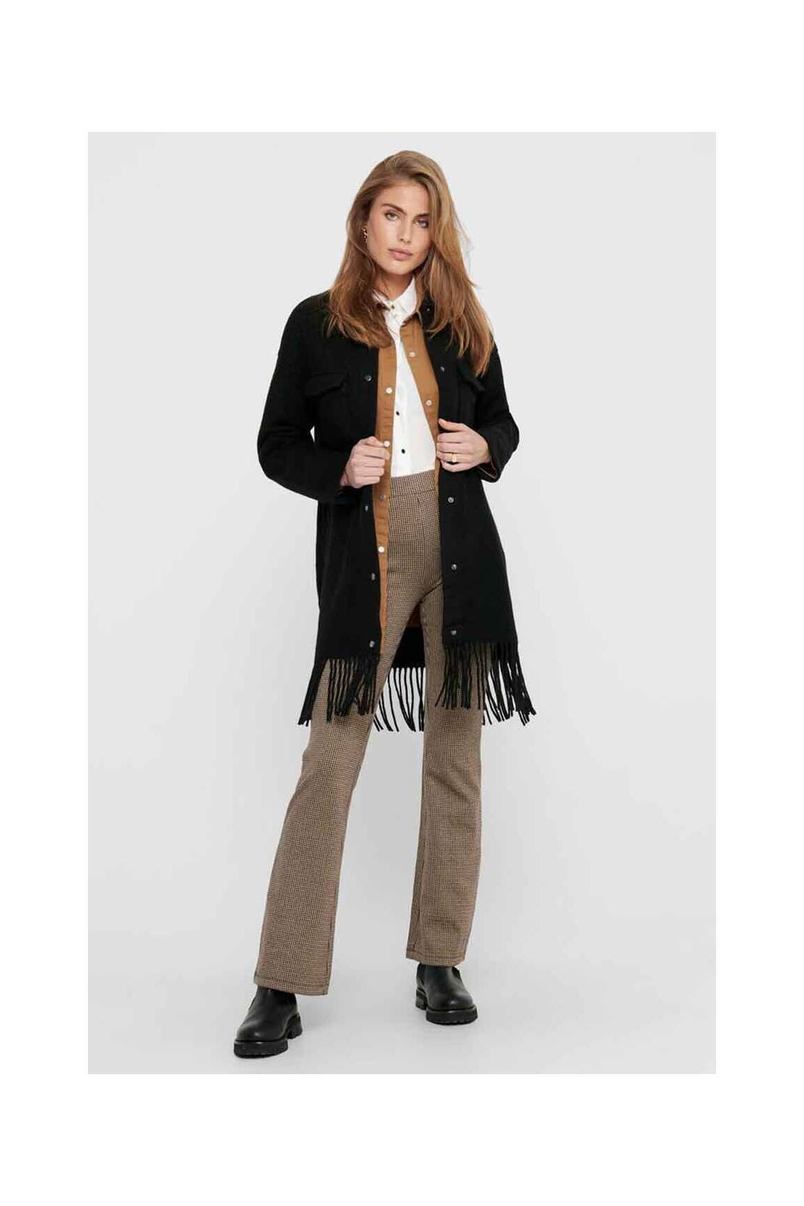 Only Manteaux Longs Femme couleur noir