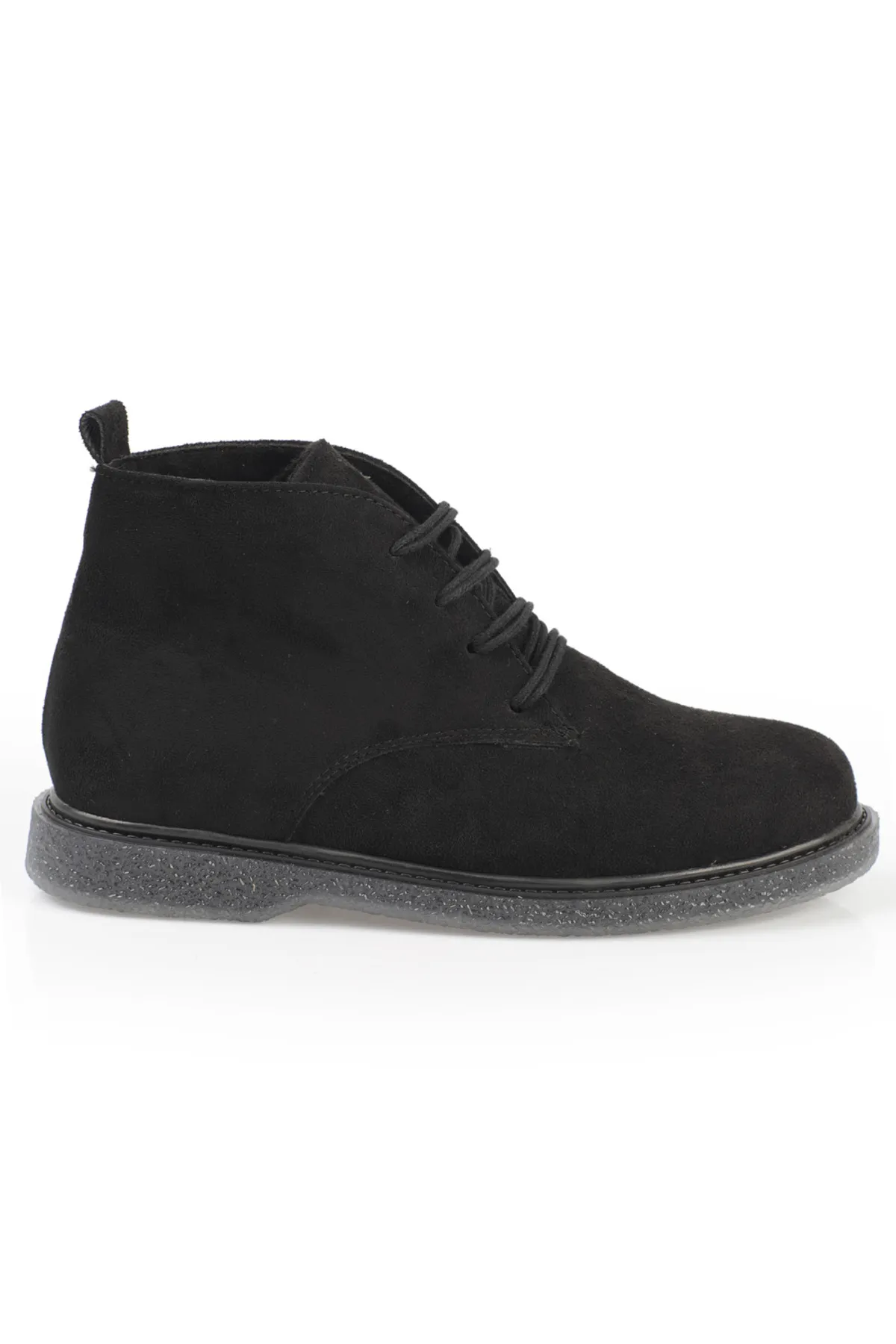 Capone Outfitters  Knöchellange Damenstiefel aus Wildleder mit runder Zehenpartie und Schnürung vorne