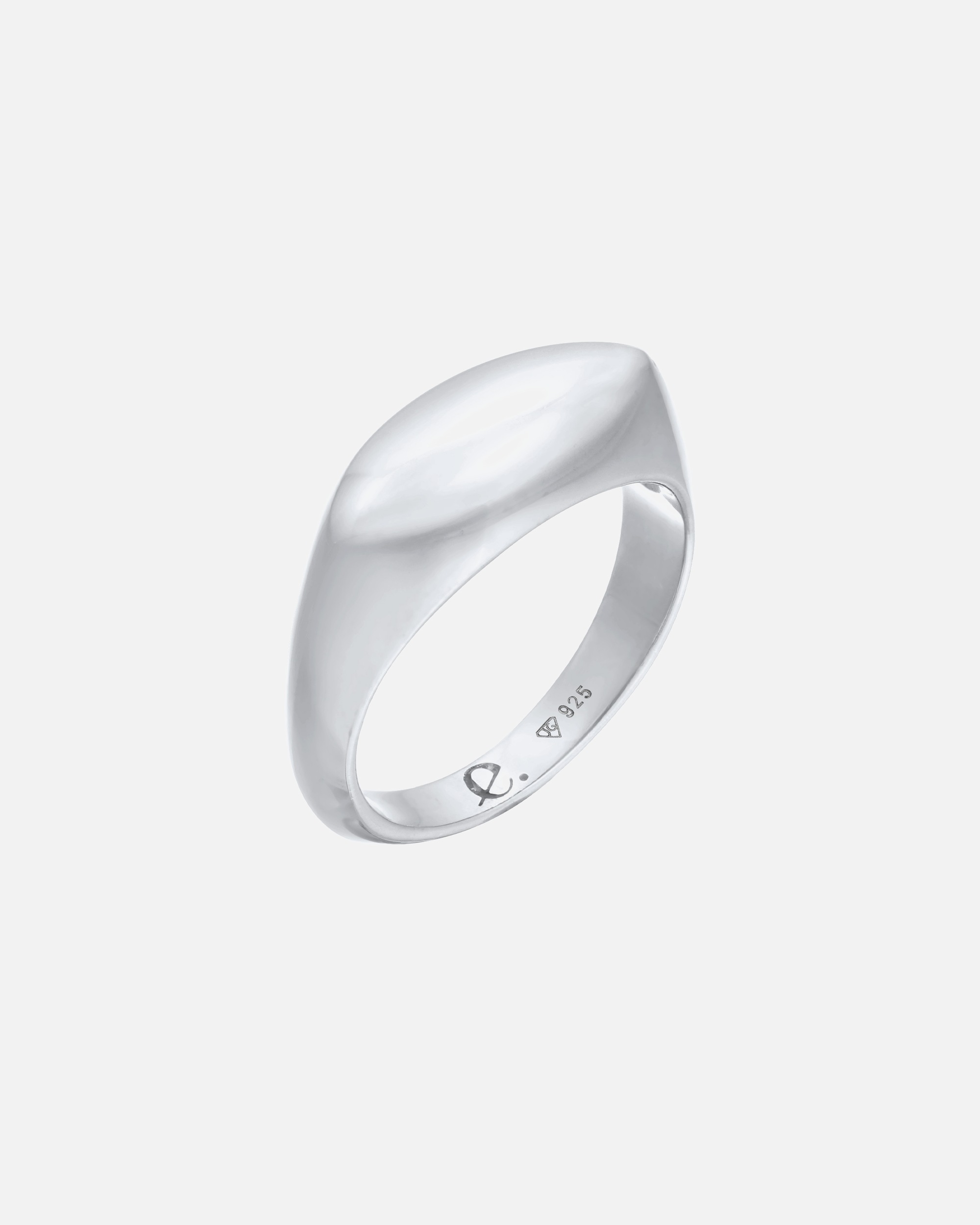 Elli PREMIUM Ženski prstan Elli PREMIUM z motivom pečata Marquise Basic Design iz srebra 925 z rodijevo prevleko