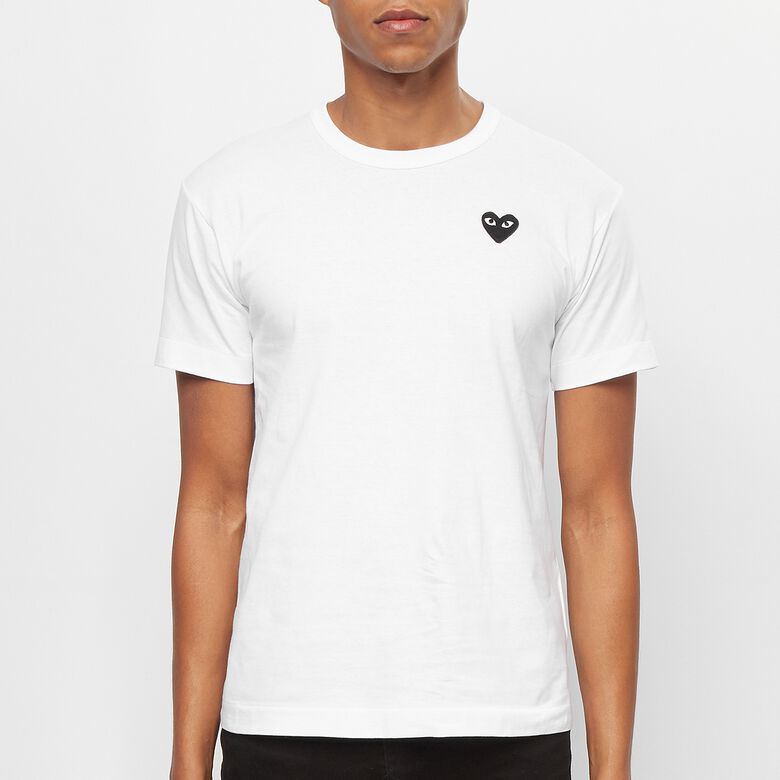 Comme des Garcons Play Black Heart T-Shirt white
