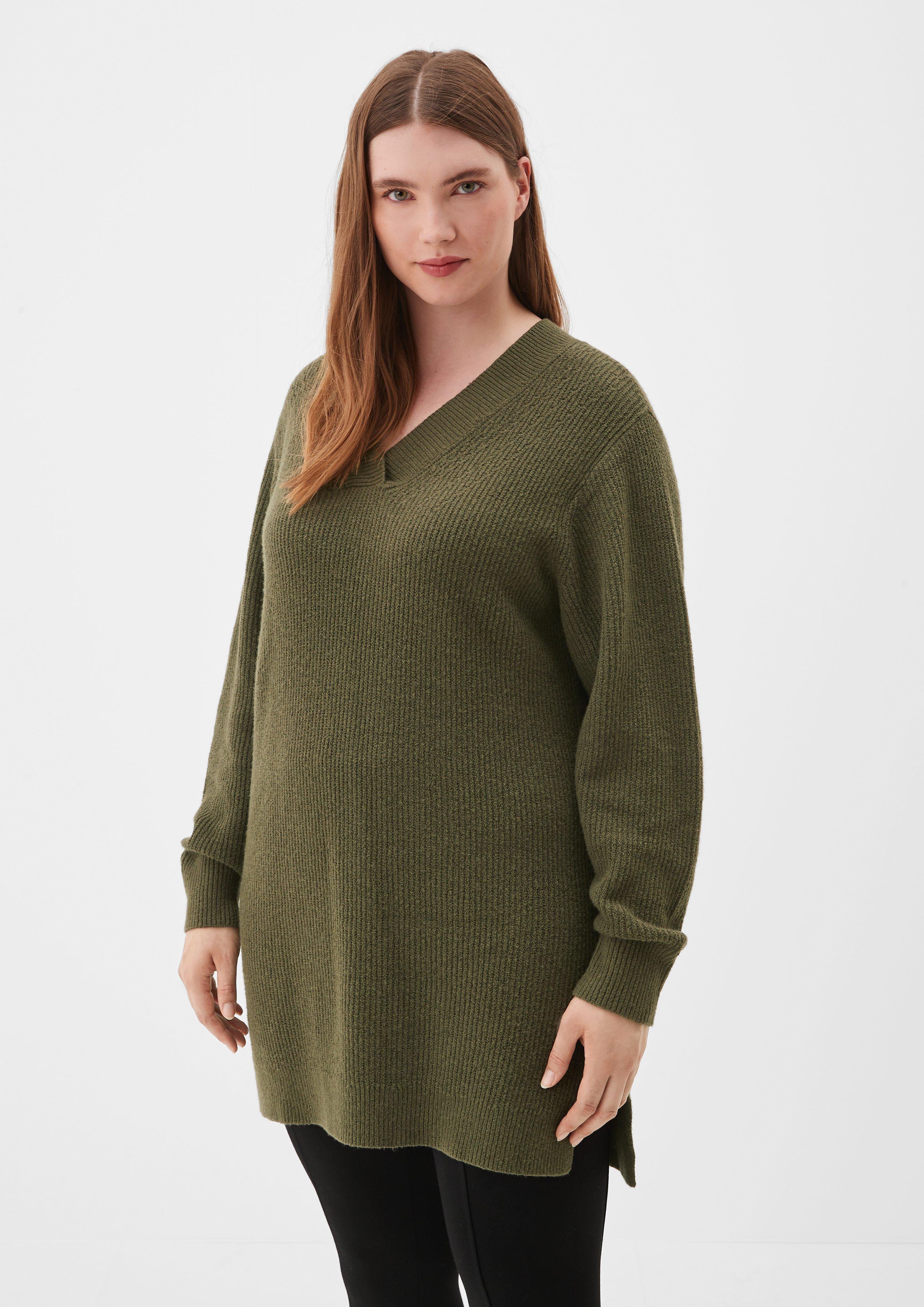 Langer Feinstrickpullover  2122006-7844