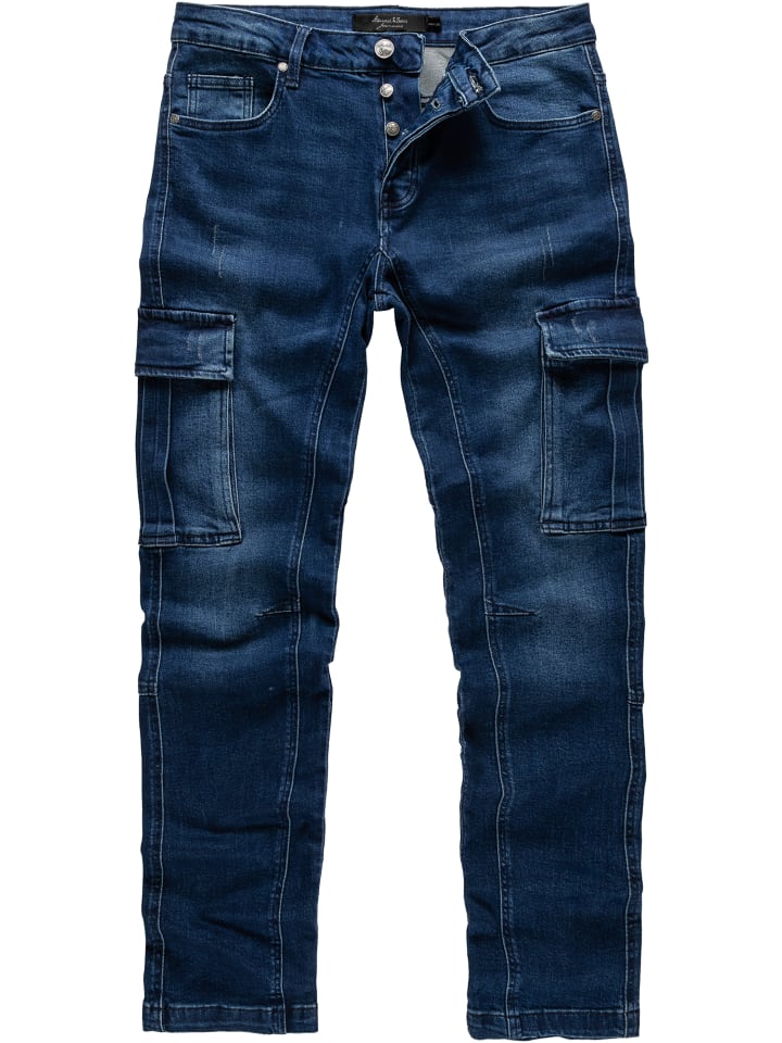Amaci&Sons Jeans Regular Slim CARY in Dunkelblau günstig kaufen