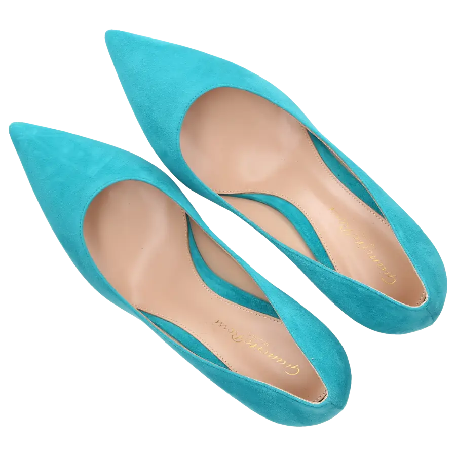 Gianvito Rossi - Pumps GIANVITO 70 Veloursleder - türkis