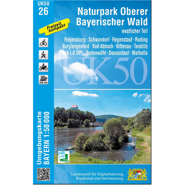 NATURPARK OBERER BAYERISCHER WALD - WESTLICHER TEIL - Wanderkarte