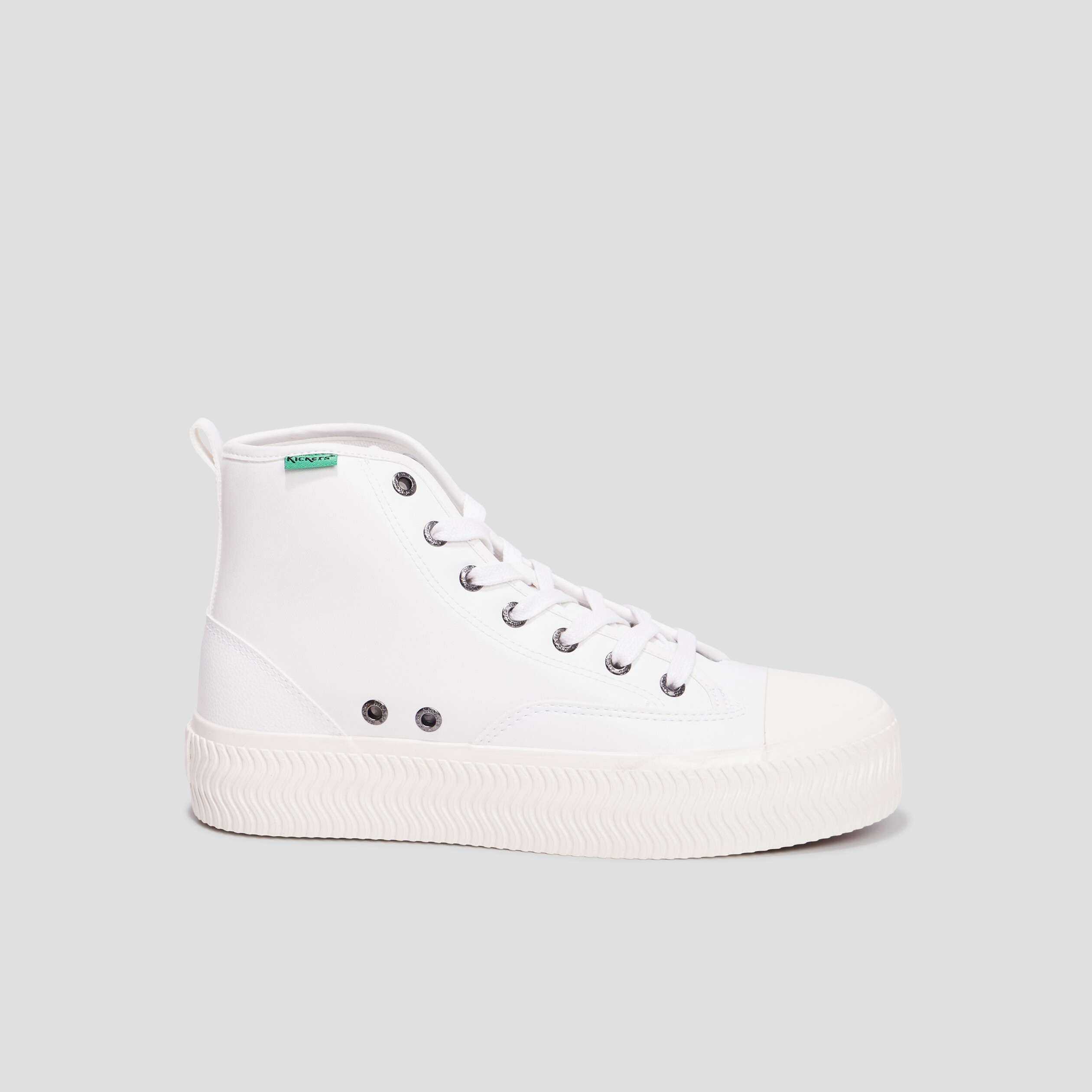 Baskets montantes Kickers Reallife blanc femme | La Halle