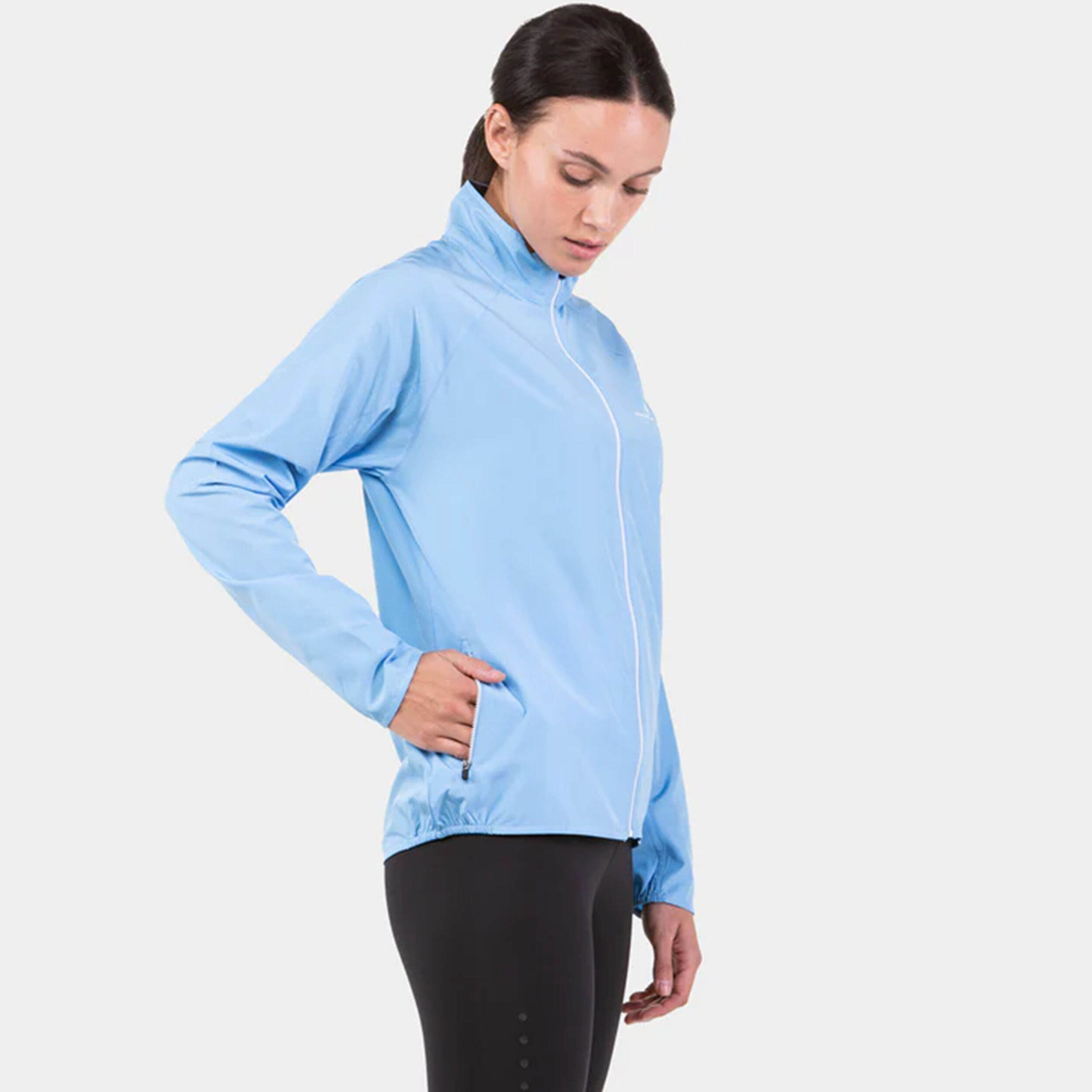 Core Laufjacke Damen - Hellblau, Weiß