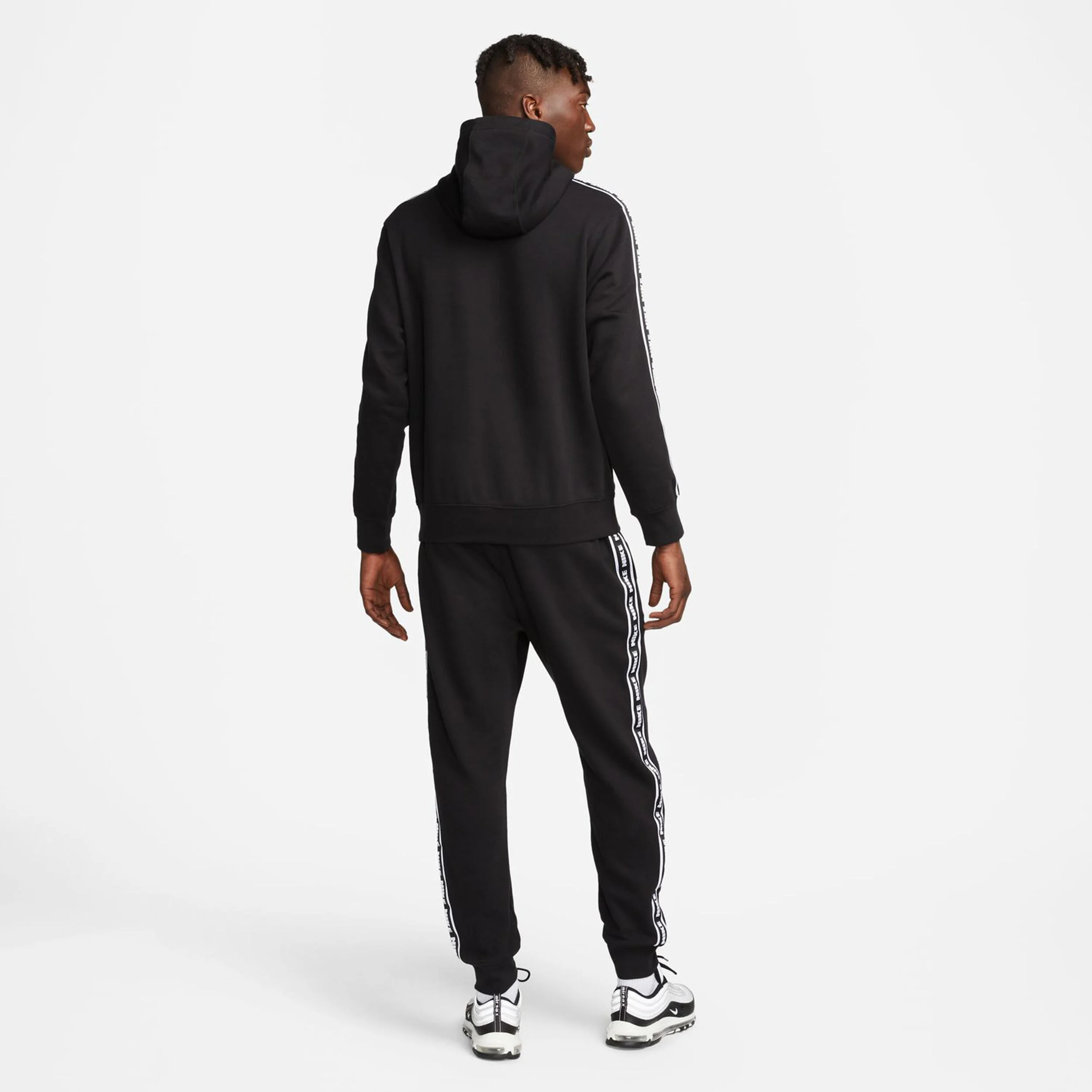 Club Fleece GX Trainingsanzug Herren - Schwarz, Weiß