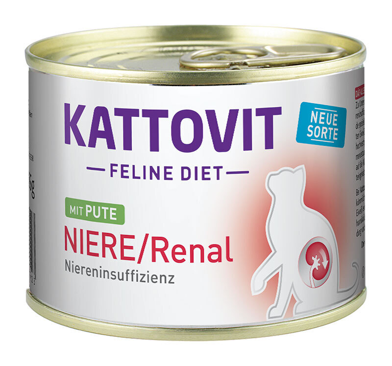 KATTOVIT Nierendiät KATTOVIT Feline Diet Niere/Renal 12x185g Pute