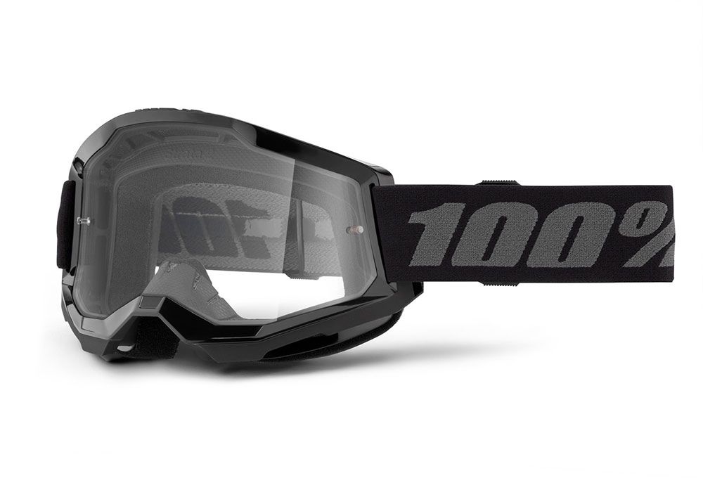 100% Strata 2 (Clear Lens FA23) Black - Goggle kaufen | Bike-Discount
