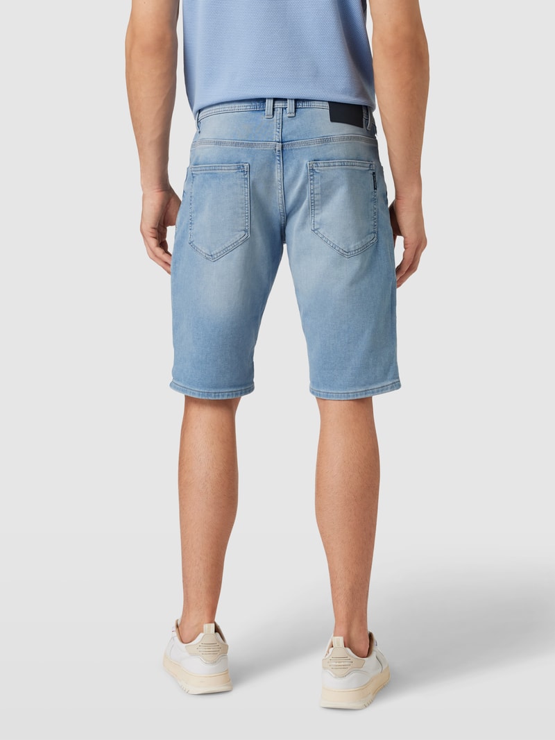 Jeansshorts im 5-Pocket-Design Modell 'josh' in hellblau meliert