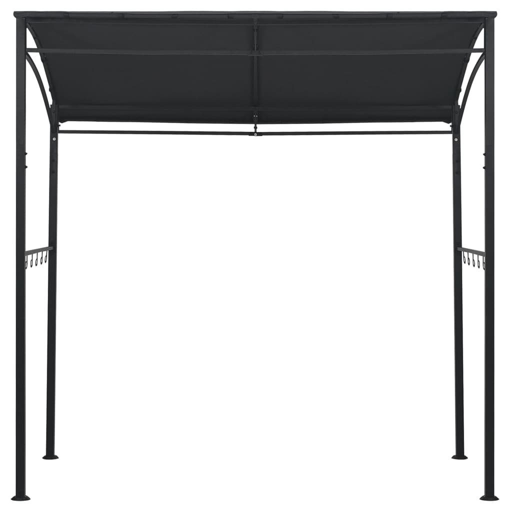DOTMALL Grillpavillon aus massivem Stahl Grillpavillon mit Flammenschutzdach 215x150x220 cm
