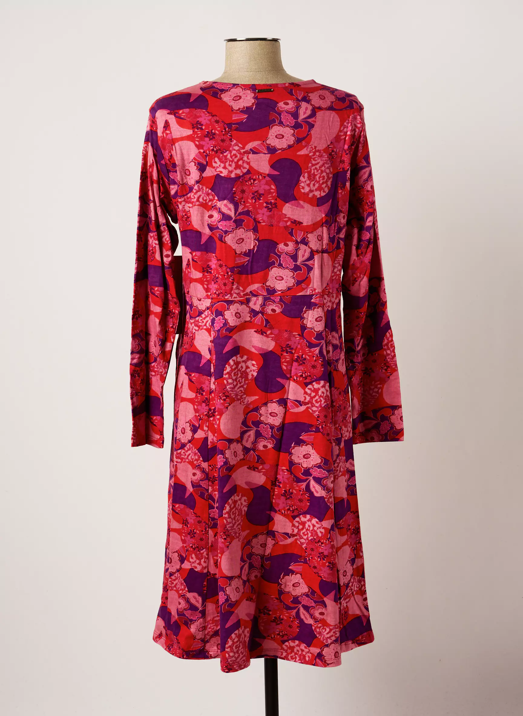 Agathe   Louise Robes Mi Longues Femme couleur rose