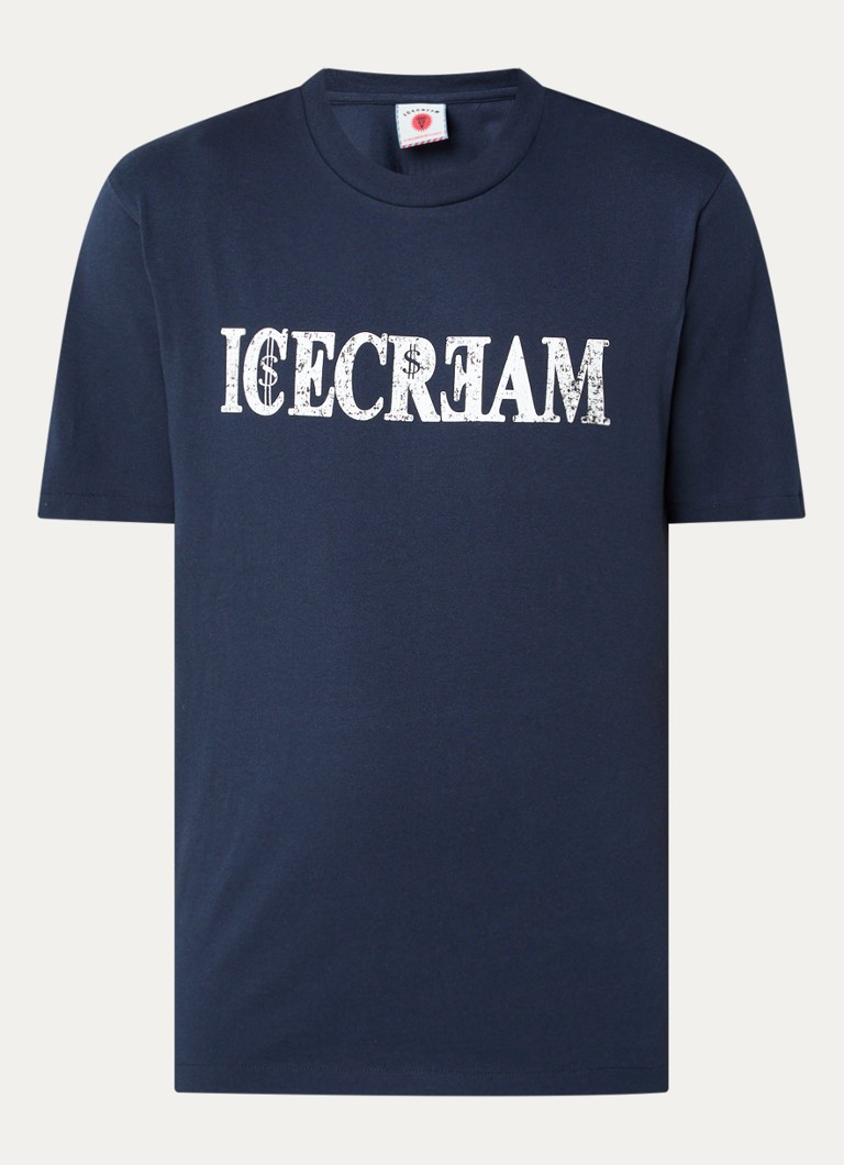 ICECREM pasaules tūres T-krekls ar logotipu un apdruku aizmugurē