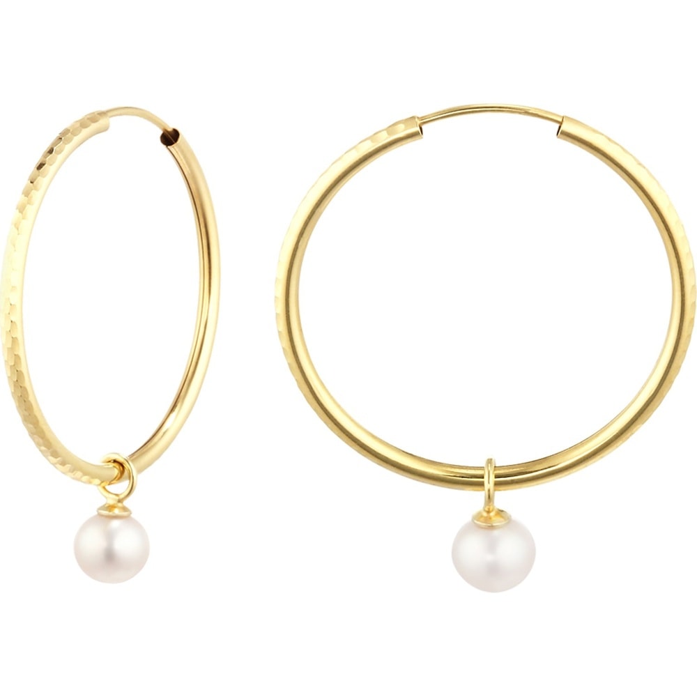 Valeria Créoles 375 Or jaune Boucles d'oreilles