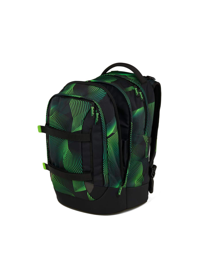 Satch Satch pack Schulrucksack Seismic Green schwarz günstig kaufen onesize