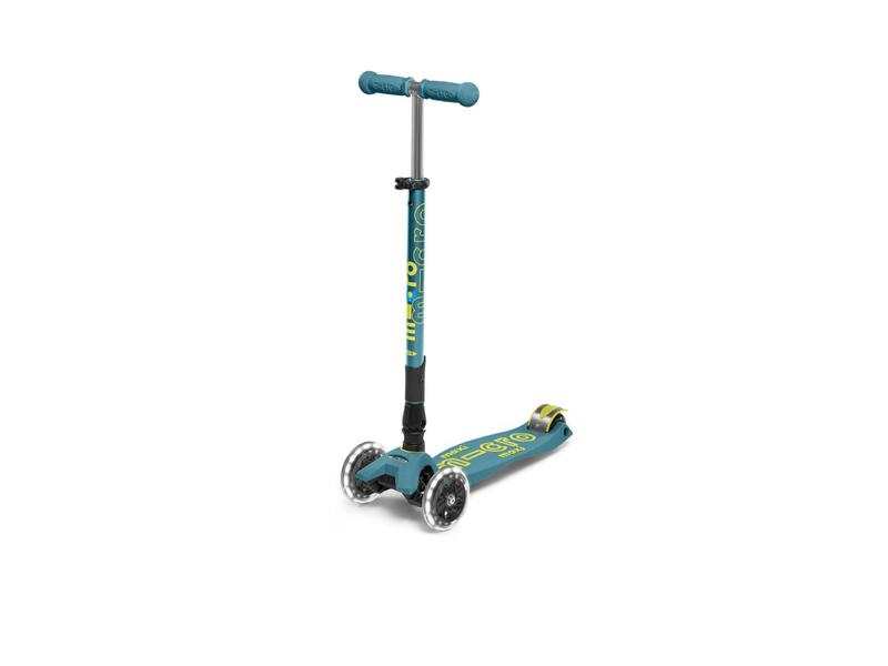 Trottinette Maxi Micro Deluxe pliable Bleu Pétrole LED