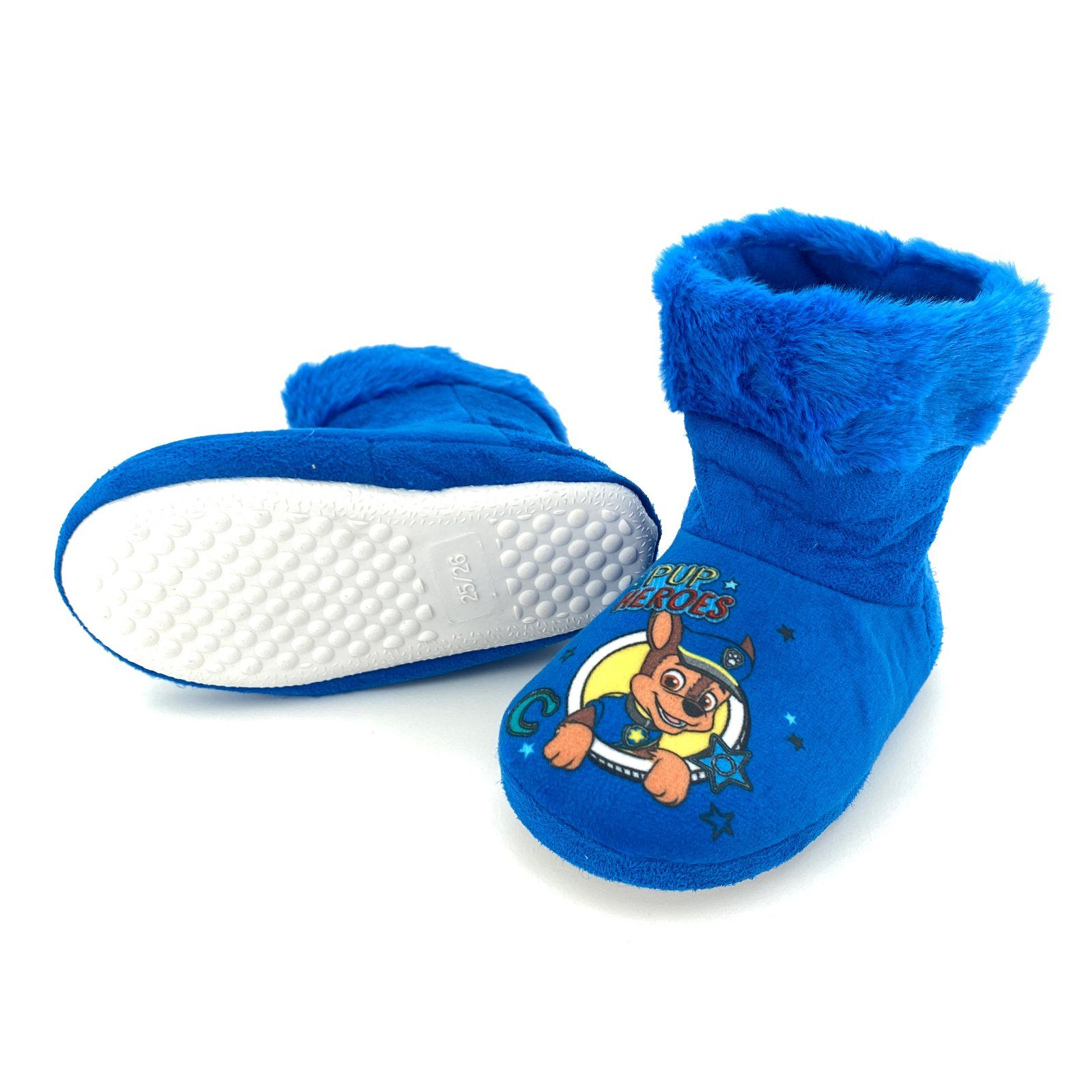 heimtexland Paw Patrol Kinder Hausschuhe Hüttenschuhe Plüsch Hausschuh Kuschelig weich, Anti Rutsch Sohle, Maschinenwäsche 30°