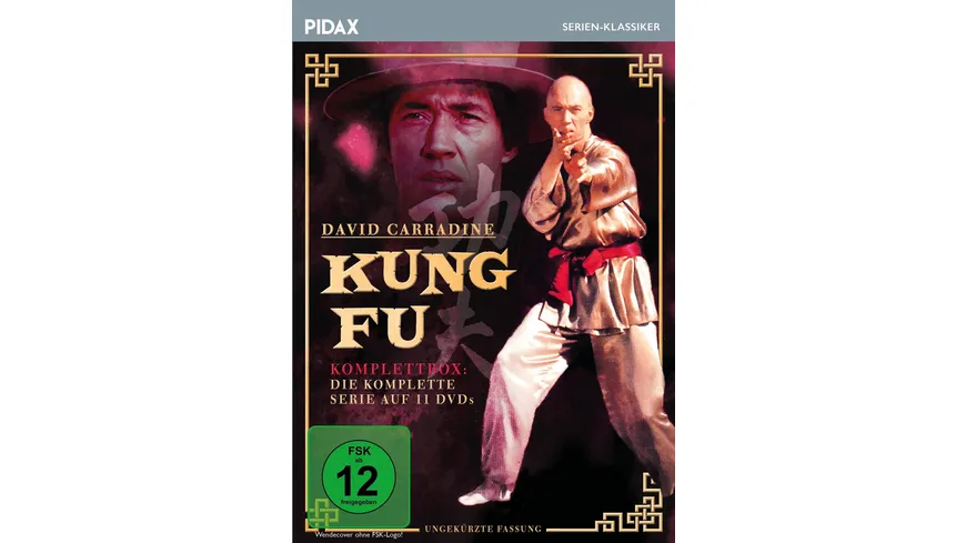 Kung Fu - Komplettbox - Ungekürzte Fassung / Die komplette Kultserie mit David Carradine (Pidax Serien-Klassiker)  [11 DVDs]