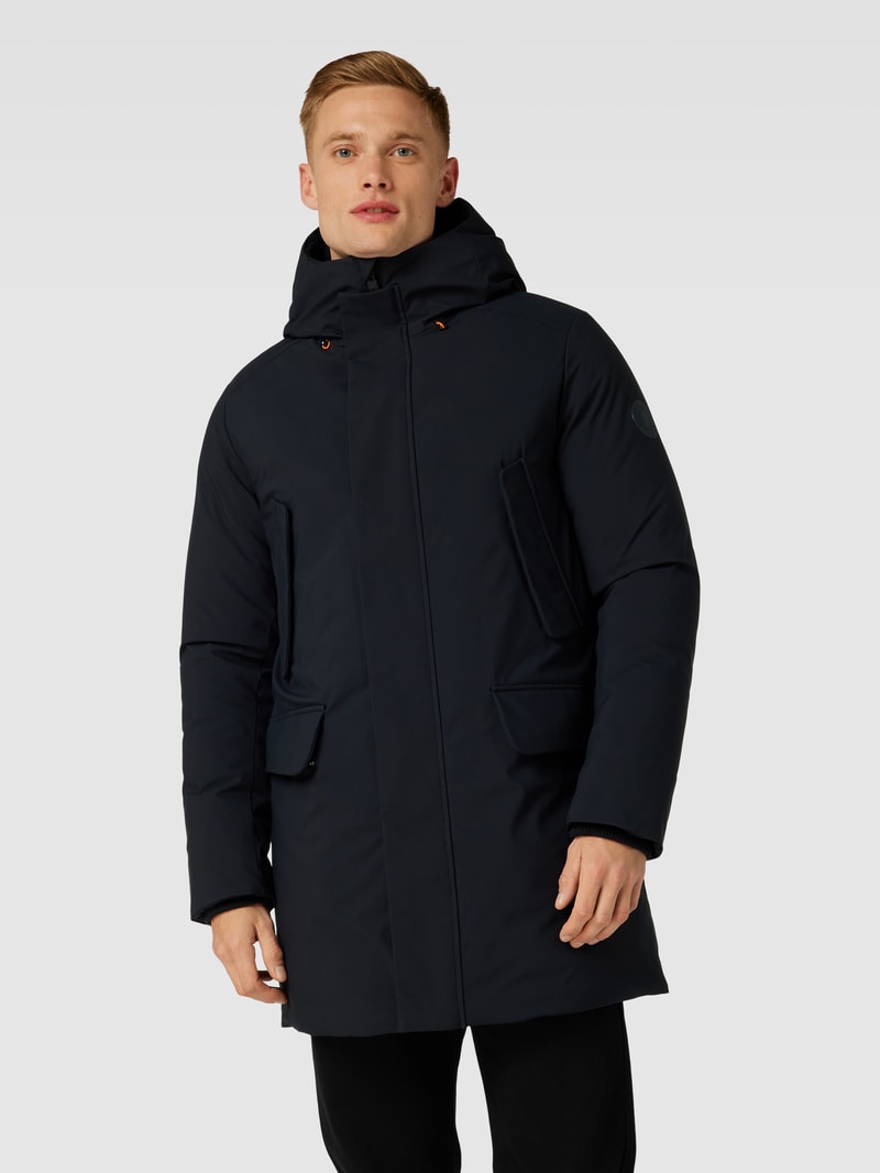 Jacke mit Kapuze Modell 'WILSON' in schwarz