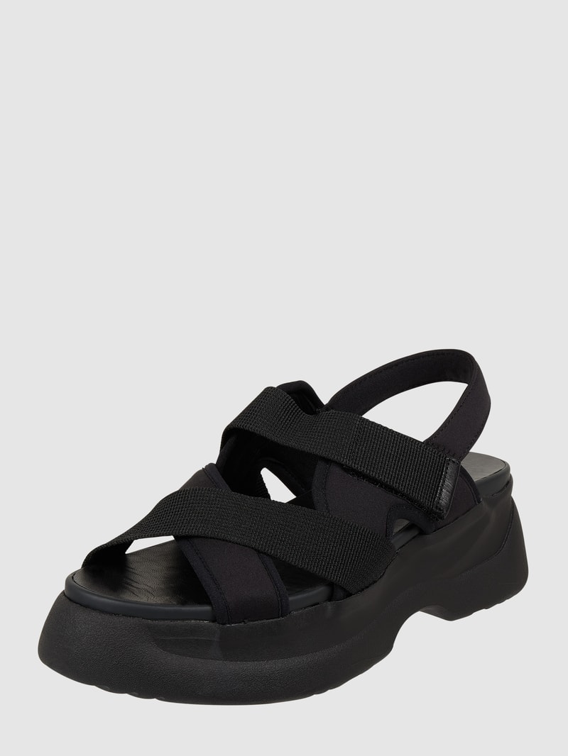 Sandalen aus Textil Modell 'Essy' in schwarz