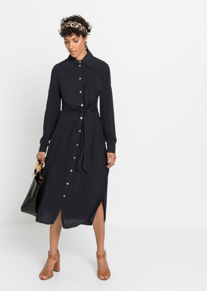 Blusenkleid mit Knotendetail