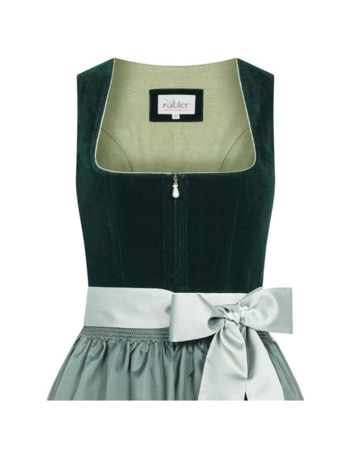 Nübler Midi Dirndl Elke in Grün günstig kaufen