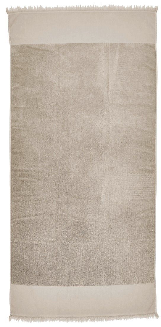done.® Strandtuch Hamamtuch CAPRICE double face Sauna Sport Strand, Frottee (1-St), schlicht, einfach & modern - Frottee & Fransen
