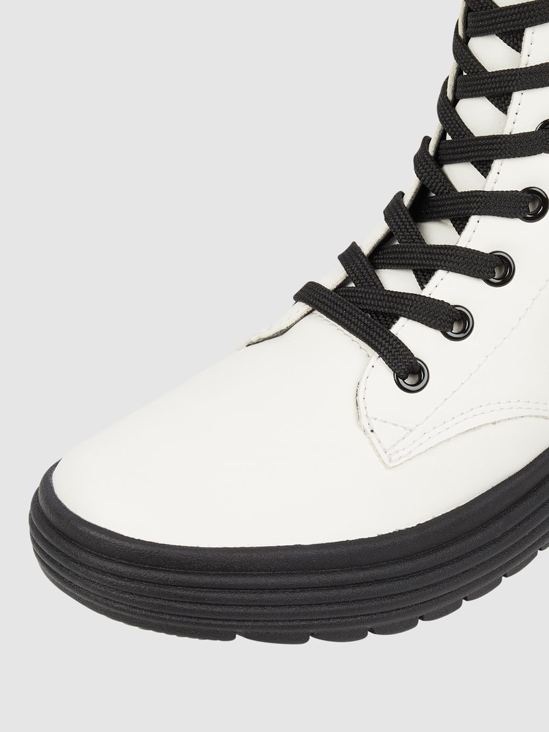 Boots in Leder-Optik Modell 'Phaolae' in weiß