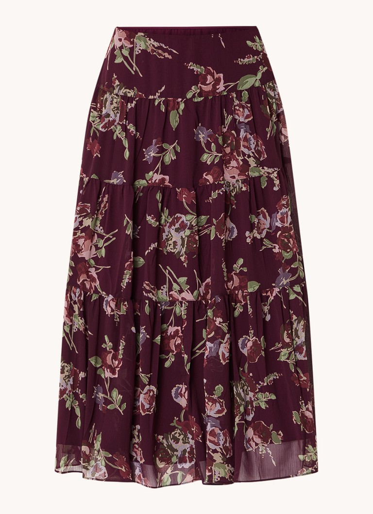 Fustă midi cu imprimeu floral Ralph Lauren